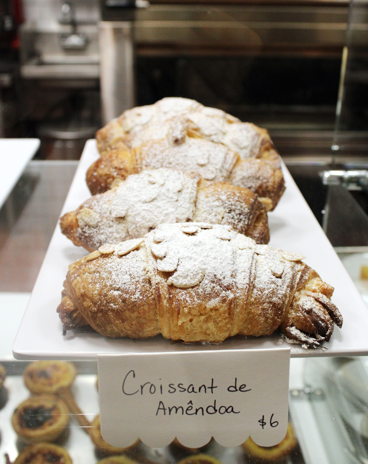 Almond croissants.