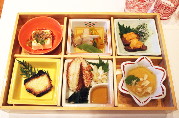 A fine-dining bento box.