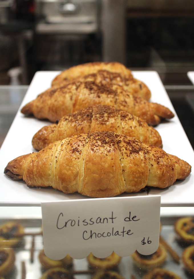 Chocolate croissants.