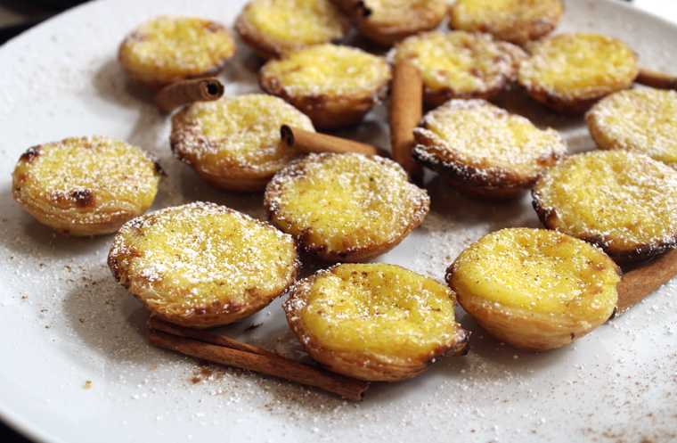 Mini custard tarts served at the preview party.