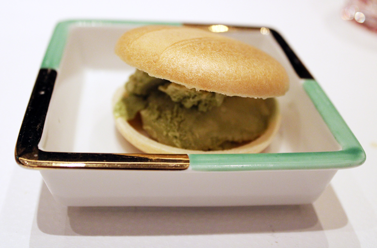 Monaka ice cream sandwich.