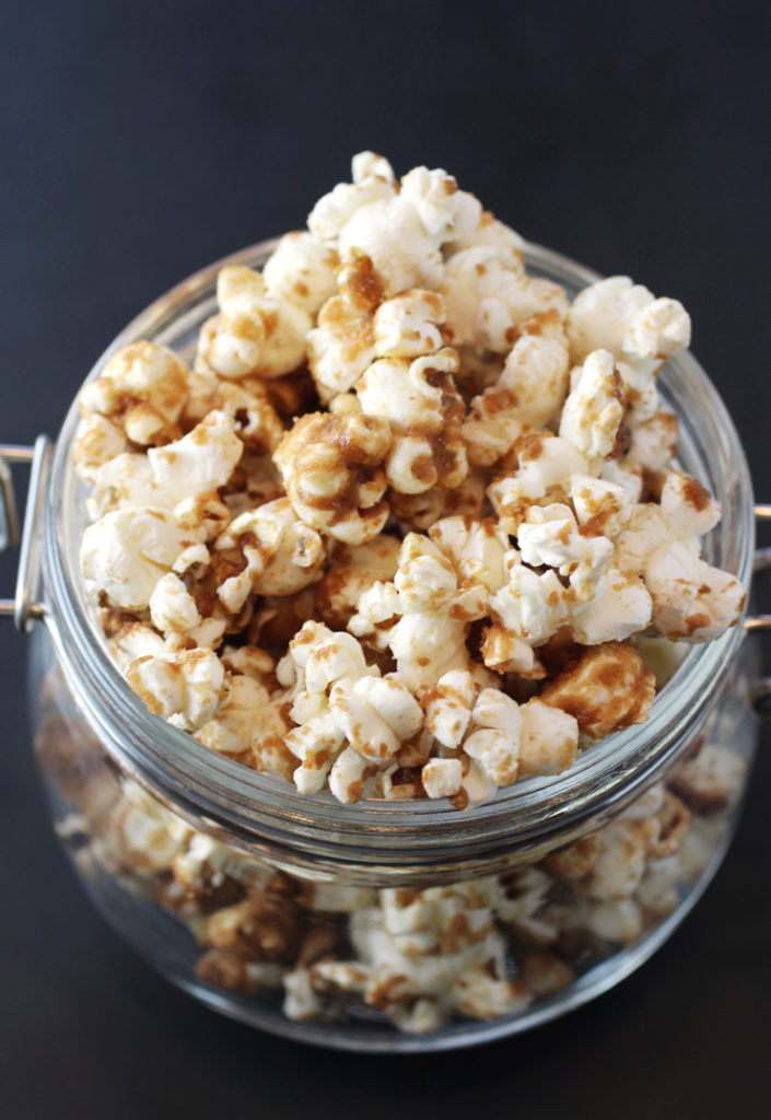 Start with homemade caramel popcorn.
