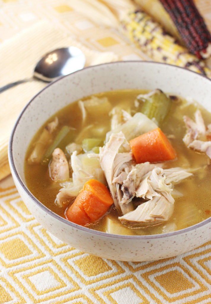 Loaded with chicken and vegetables, and an array of aromatics, this chicken soup is the best I've ever had.