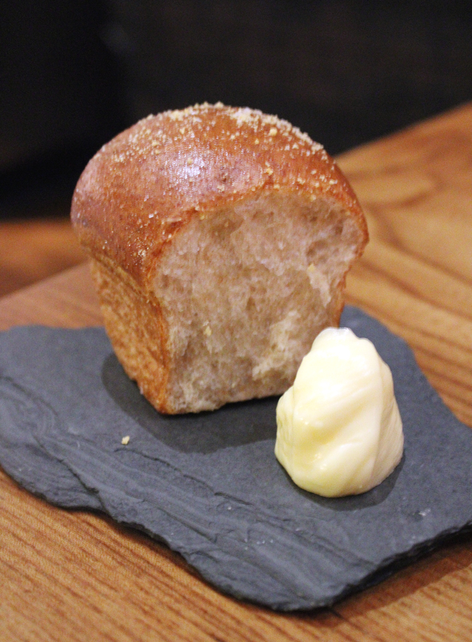 Parker House roll with cultured butter.