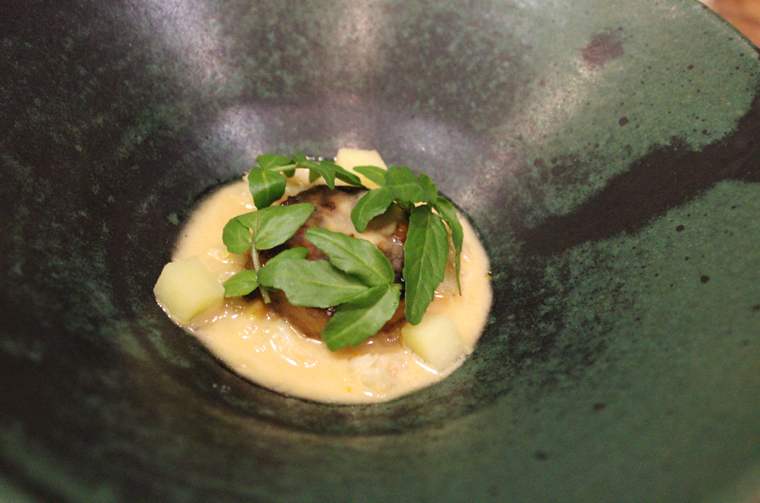 Dungeness crab with sourdough dumpling.