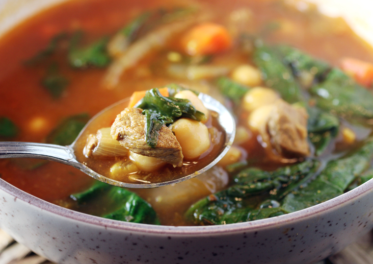 A soup that's filled with good stuff.