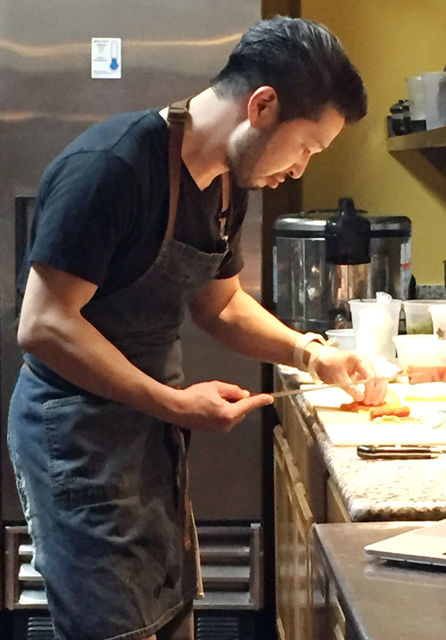 Chef-Owner Jin Jeong in the kitchen.