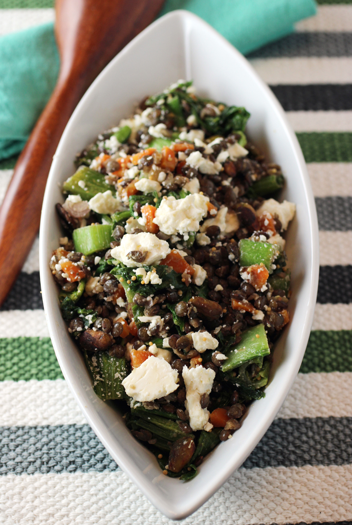 Mustard, Mustard — Everywhere French Green Lentils with A Trio of