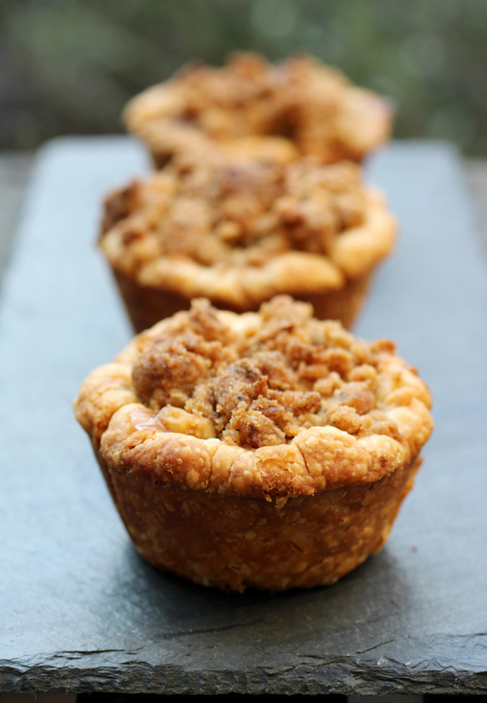 Cute individual pies you can pick up with your fingers to enjoy. Or use a fork, if you prefer.