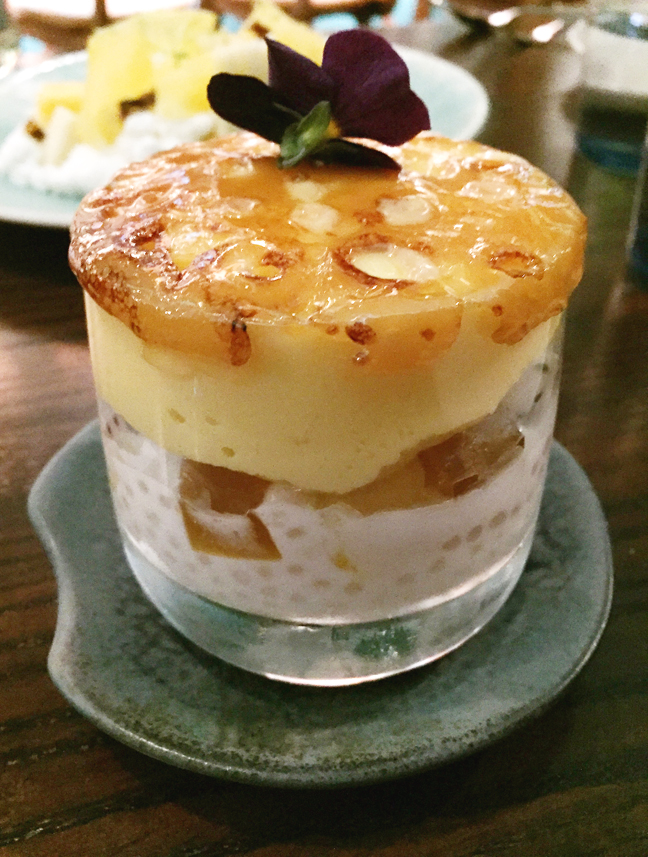 The much-Instagrammed Tropical Creamsicle Brulee.