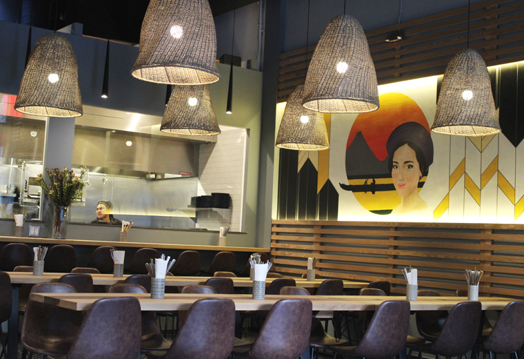 The dining room that has far more personality than most fast-casual concepts.