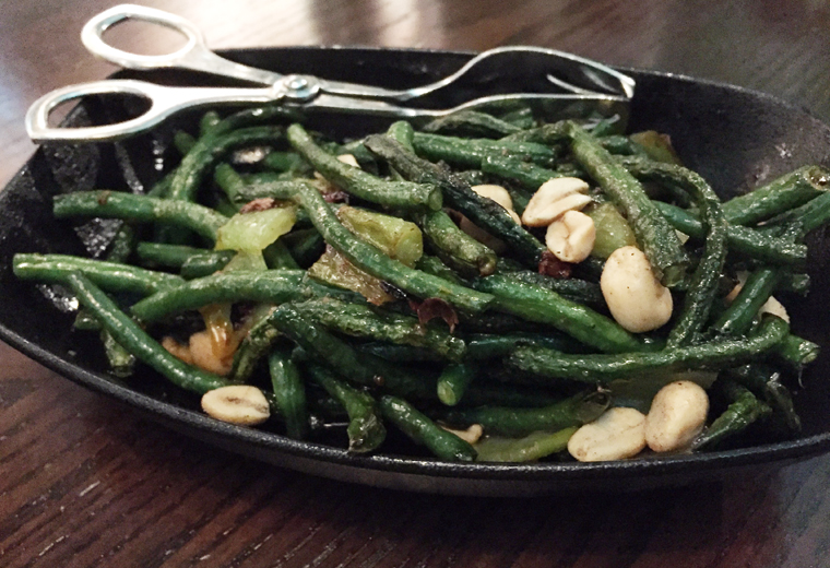 Long beans with peanuts.