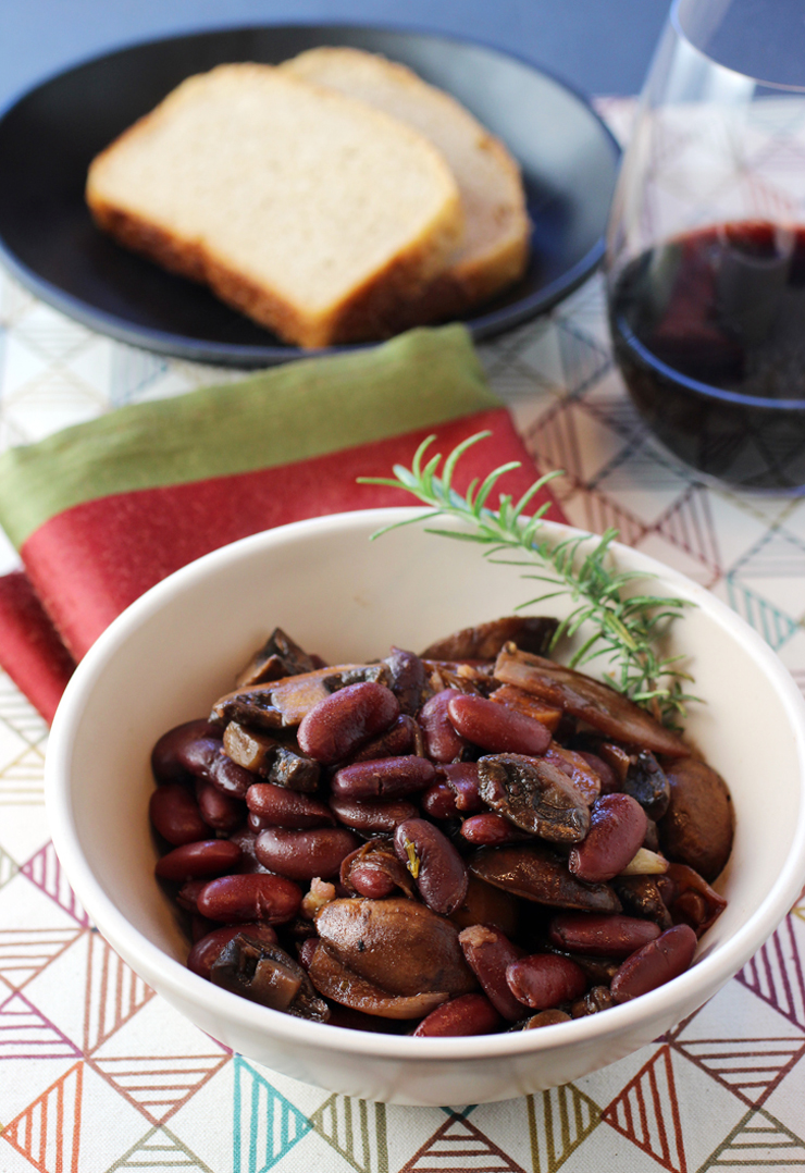 The Salve Of Kidney Bean and Mushroom Bourguignon Food Gal