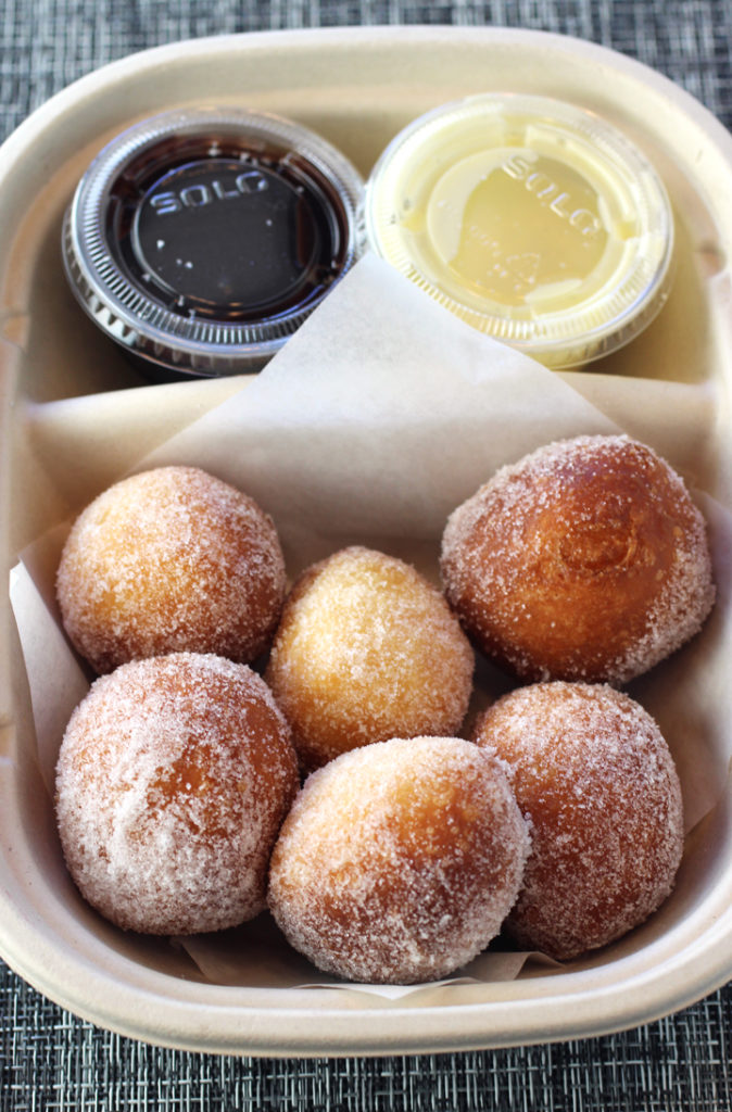 Such a treat -- beignets from The Village Pub.