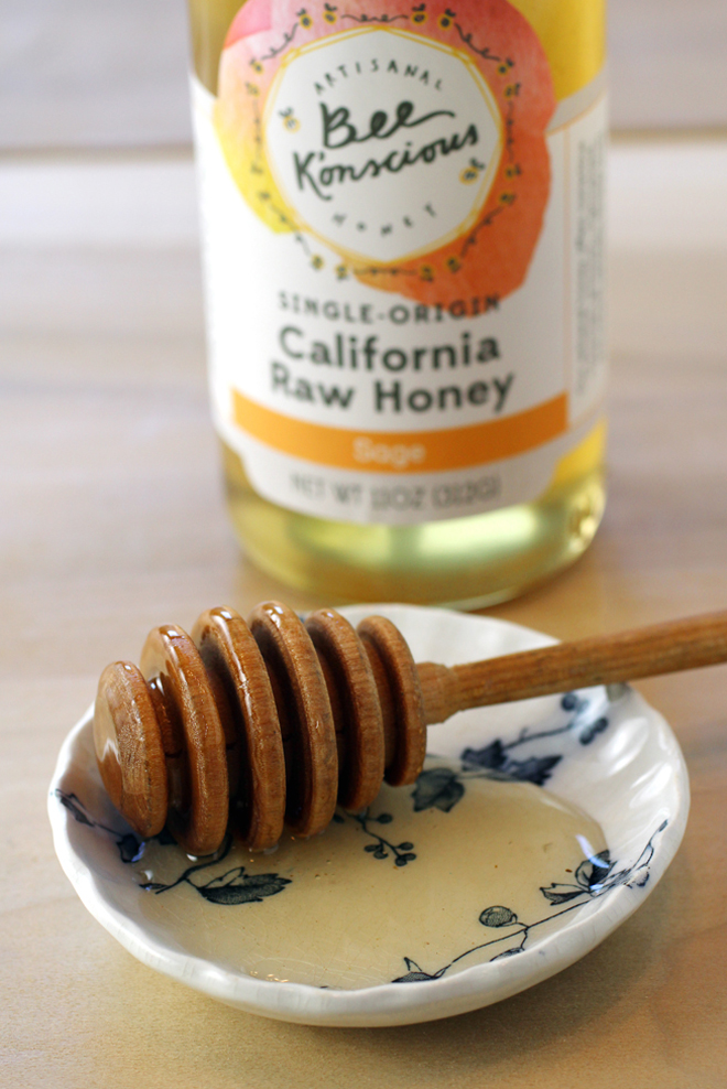 Bee K'onscious sage honey from California's Sierra Nevada.
