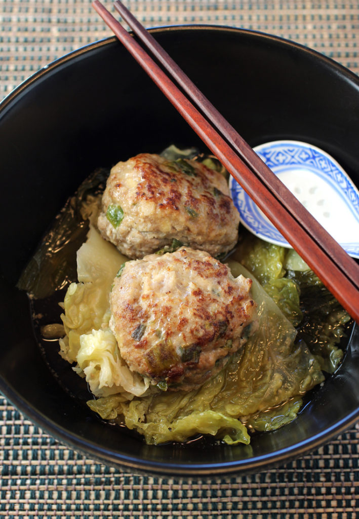 As comforting as it gets -- juicy pork meatballs in gingery, garlicky broth.