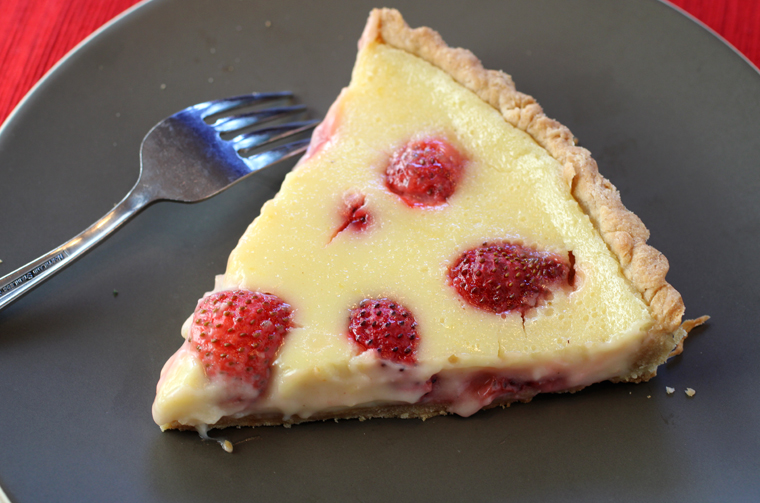 A tart with subtle tartness from lemon and kefir or buttermilk.