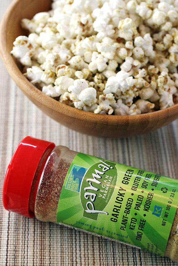 A blend of nutritional yeast, seeds and nuts, Parma! is a vegan alternative to Parmesan cheese.