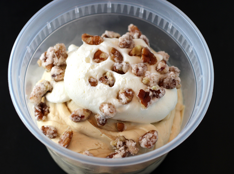 Caramelized white chocolate pudding that's a must-order.