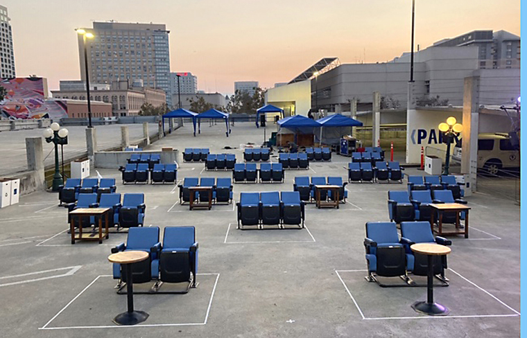 Enjoy movies on the rooftop through Oct. 30. (Photo courtesy of the San Jose Downtown Association)