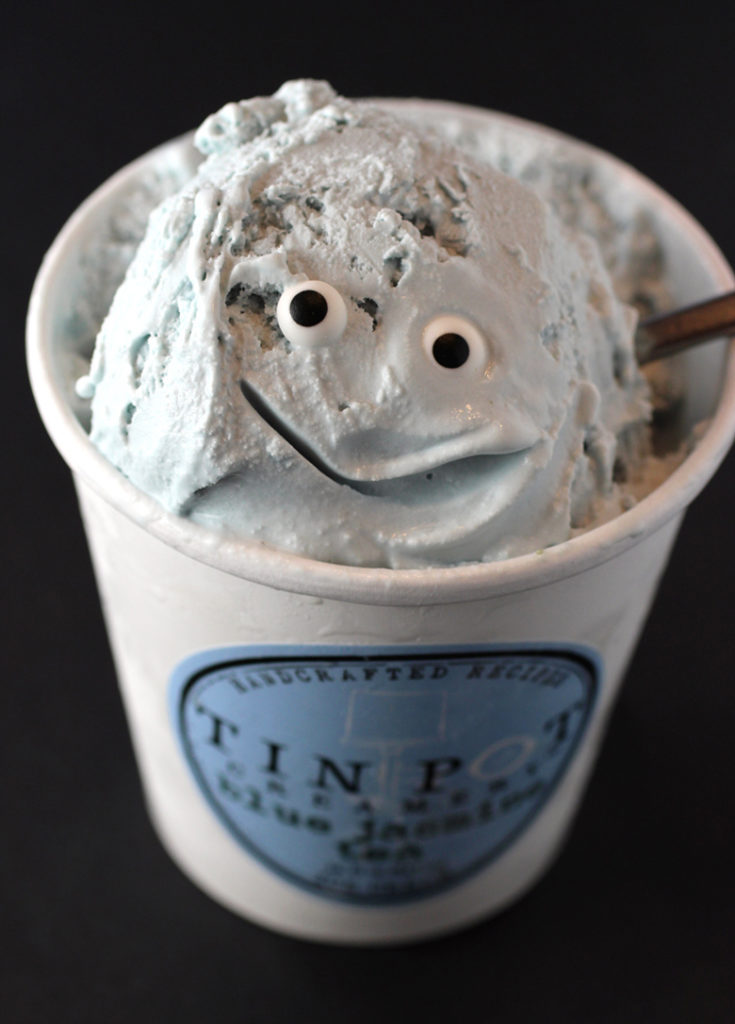 Say hello to my little friend: Blue Jasmine Tea ice cream from Tin Pot Creamery.