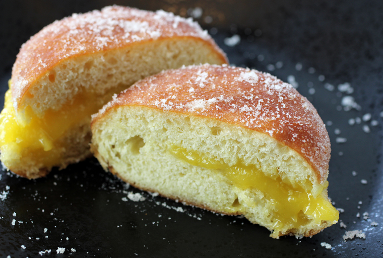 The egg cream-filled malasada.