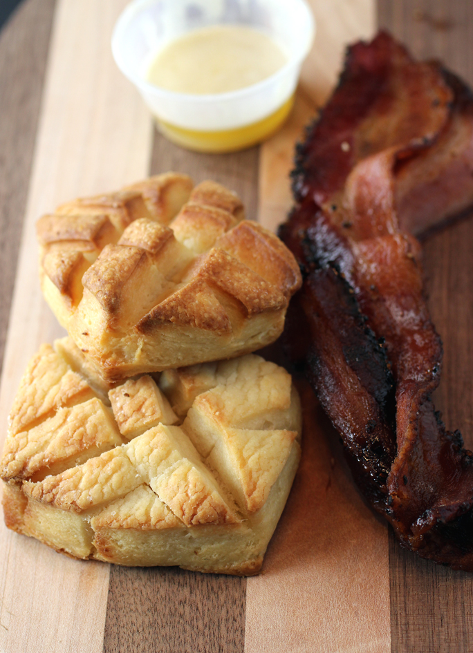 Bacon, biscuits and butter from Orchard City Kitchen.