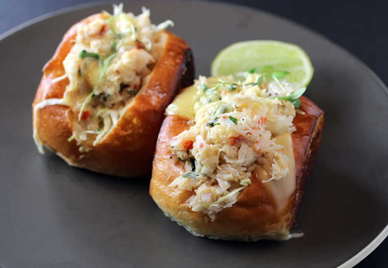 Cute-as-can-be mini lobster rolls.