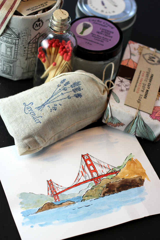 The holiday box includes a sweet card painted by co-founder Andreas Winsberg's grandmother.