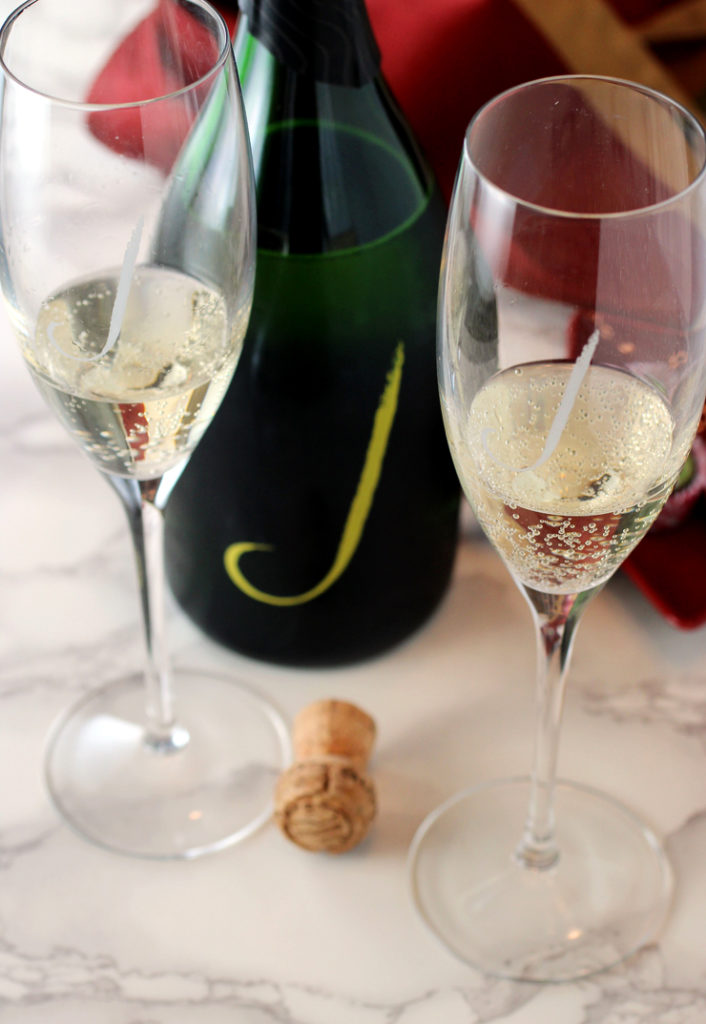 A longed-for toast to the end of 2020 with an always reliable J Vineards Cuvee.