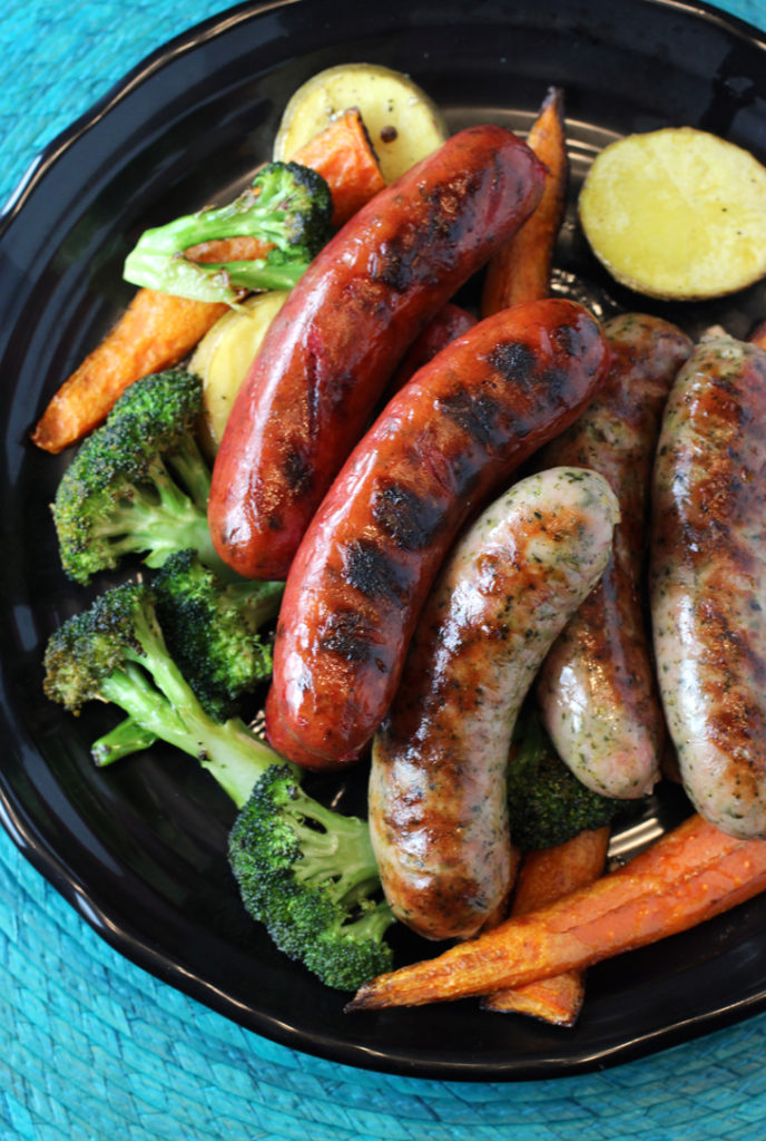 Seemore's La Dolce Beet-A and Broccoli Melt sausages.