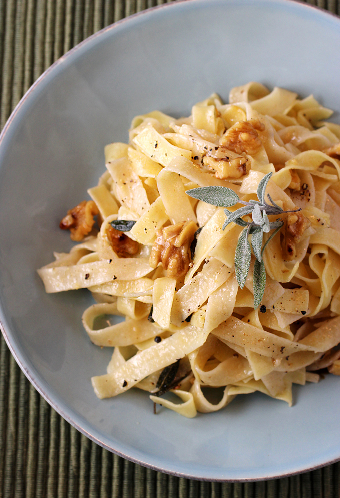 Supple, egg tagliatelle is the perfect vehicle for this simple, silky sauce.