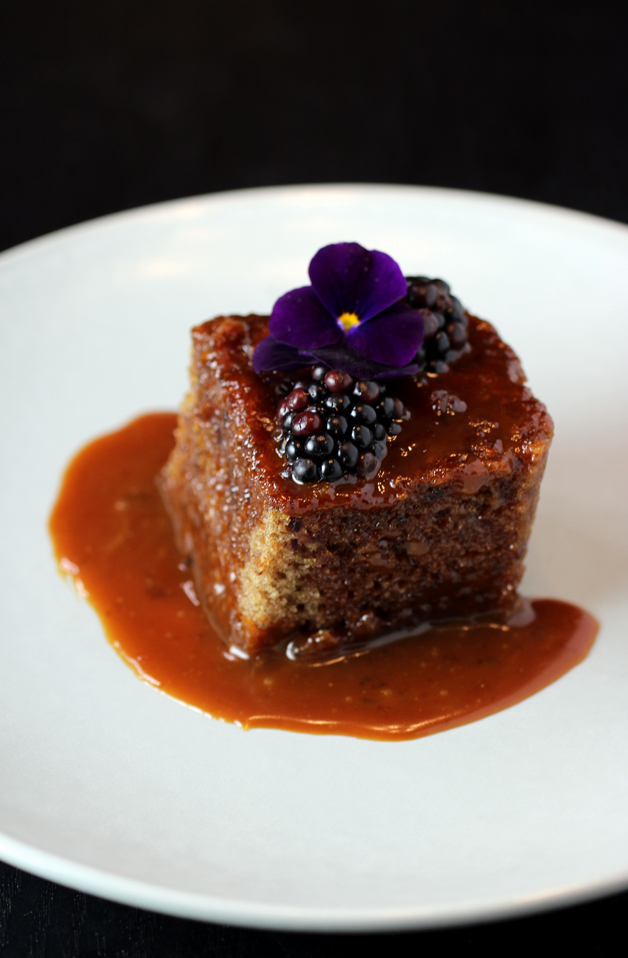 Spectacular sticky toffee pudding.
