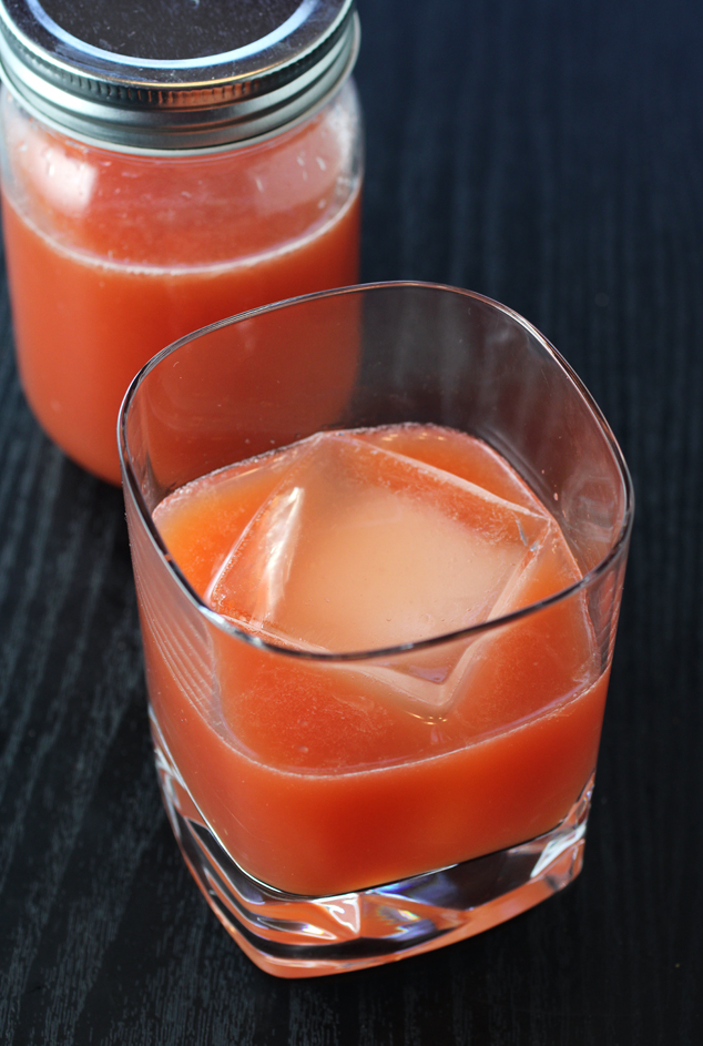 A full-flavored blood orange margarita packaged to-go. Just add ice.