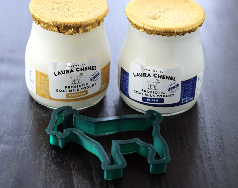 Laura Chenel goat milk yogurt in plain and vanilla flavor.