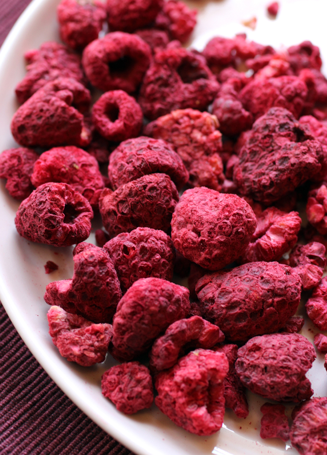 Freeze-dried raspberries give these cookies intense berry flavor plus a wonderful lightness.