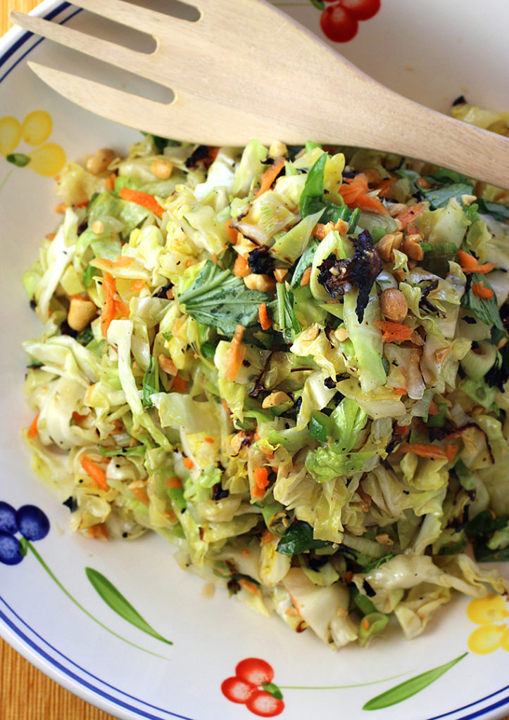 Green cabbage gets kissed by the grill to turn coleslaw into something special.