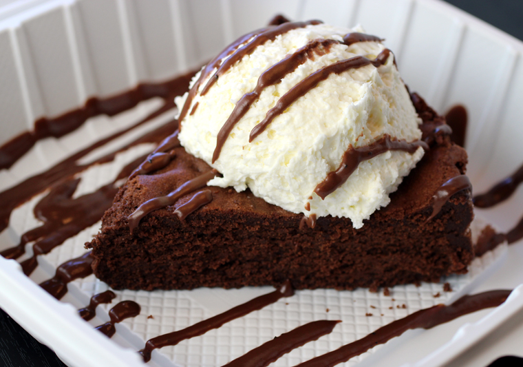 Don't miss the flourless chocolate cake.