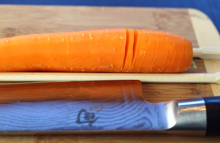 Cutting the carrots is a lot easier than  you think.