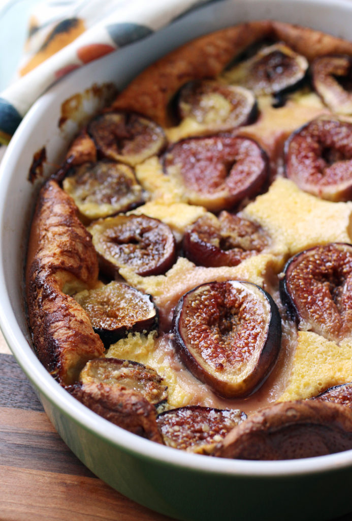 Fig clafoutis baked at home -- the next best thing to being in France.