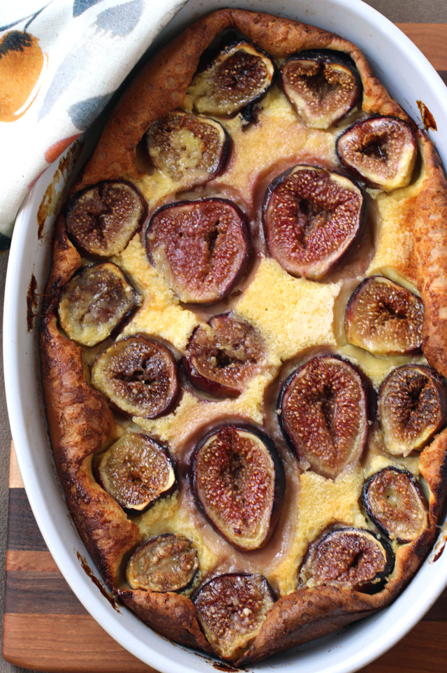 The clafoutis shows off the figs beautifully.