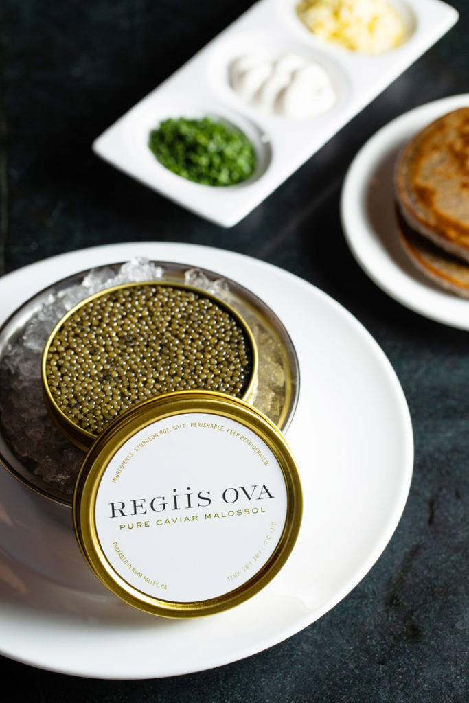 A luxury pop-up -- Regiis Ova Caviar and Champagne Lounge. (Photo courtesy of Regiis Ova)