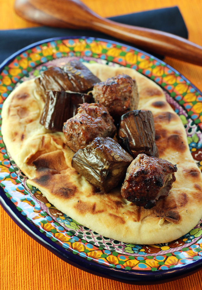 These Turkish kebabs are popular during the month of Ramadan, but with eggplant plentiful now, they are definitely a summer treat, too.