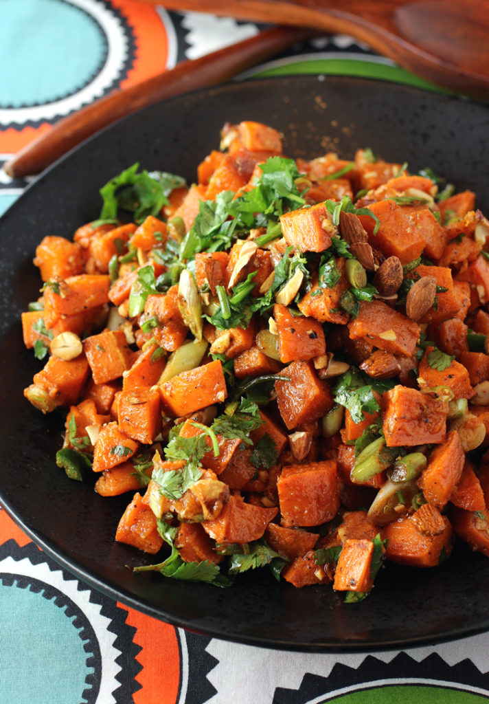 A sweet potato dish the epitomizes the healthfulness of the Mediterranean diet.