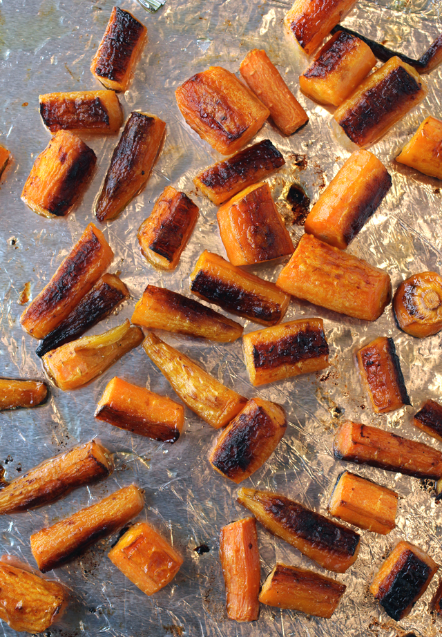 You want to get the carrots very caramelized.