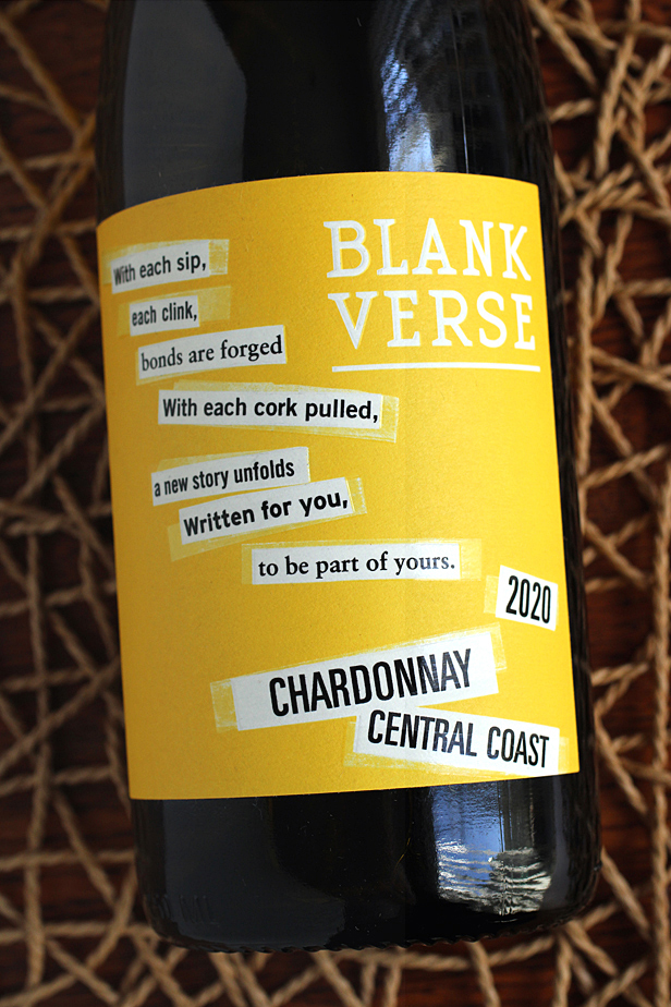 The 2020 Blank Verse Chardonnay.