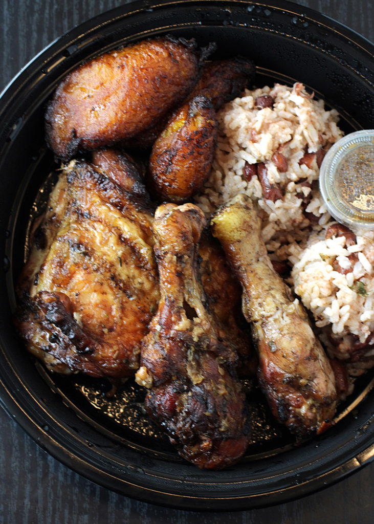 The jerk chicken plate from Back A Yard.