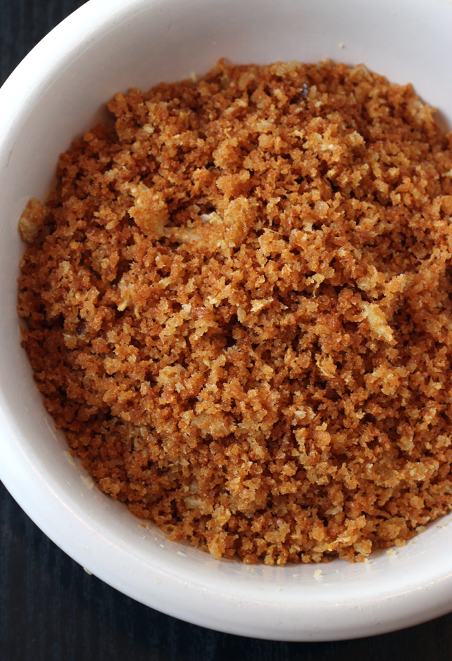 You know you'll be snacking on these irresistible crumbs. But do save some for the chicken.