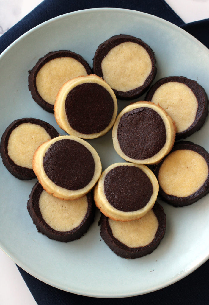 Playful black-and-white sable cookies with a French touch.