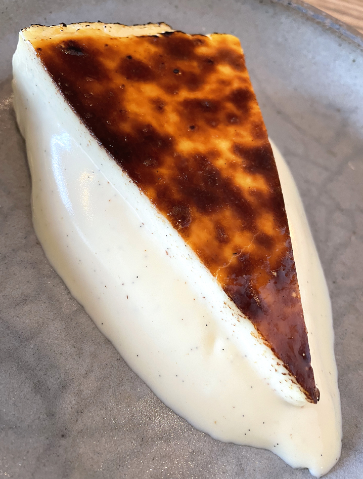 The distinctive "Medium Rare Basque Cheesecake.''